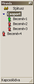 Miranda ICQ kliens kpe
